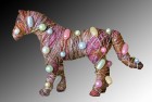 Horses with Attitude Pin – Chestnut with Colored Pearls